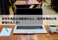 软件开发的公司都招什么人（软件开发的公司都招什么人才）